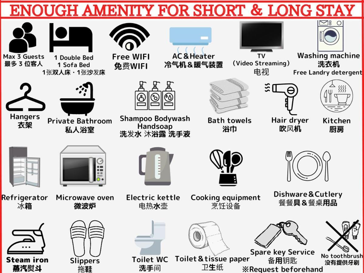Located Shinjuku Full-furnished 3minwalk To Station1 Apartament *